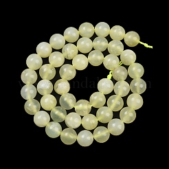 天然の新たなヒスイの石のラウンドビーズ連売り  8mm  穴：1mm  約47個/連  15.0インチ&nbsp;G-O039-16-8mm-A
