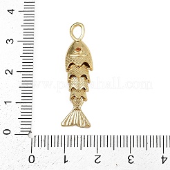 Brass Micro Pave Cubic Zirconia Beads&nbsp;KK-D409-11G
