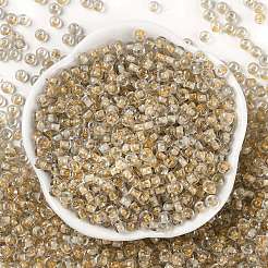Transparent Inside Colours Glass Seed Beads&nbsp;X1-SEED-A032-04V
