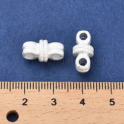マット合金ビーズ  マットシルバーカラー  8.5x15x7.5mm  穴：2.5mm&nbsp;PALLOY-R145-08MS