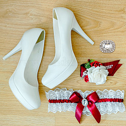 Alloy Rhinestone Shoe Decorations&nbsp;FIND-WH0126-417C