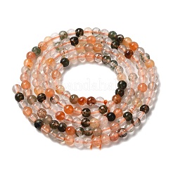 Natural Colorful Rutilated Quartz Beads Strands&nbsp;G-B090-A18-03