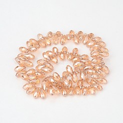 Electroplate Glass Beads Strands&nbsp;EGLA-J068-M