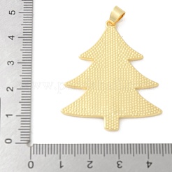 真鍮チャーム  クリスマスツリー  ラックめっき  カドミウムフリー＆鉛フリー  長持ちメッキ  18KGP本金メッキ  42.5x35.5x1.5mm  穴：4.5x3.5mm&nbsp;KK-P294-40G