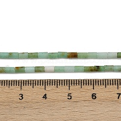 天然クリソプレーズビーズ連売り  コラム  4~4.5x2mm  穴：0.7mm  約88~92個/連  14.49~14.96''（36.8~38センチメートル）&nbsp;LS-G-M389-22