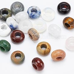 Natural Gemstone European Large Hole Beads&nbsp;G-NB0003-72C-05