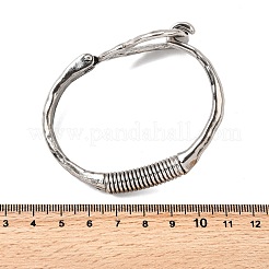 Alloy Hinged Bangles for Women&nbsp;RJEW-S637-02AS