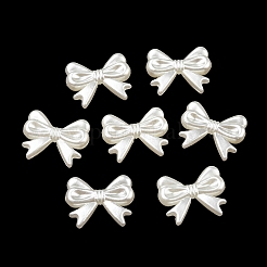 Abs模造パールビーズ  蝶結び  14x18x4mm  穴：1.8mm&nbsp;X-OACR-K001-18