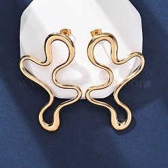 304 Stainless Steel Nuggets Stud Earrings for Women&nbsp;EJEW-A131-03G