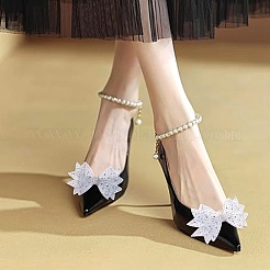 4Pcs 2 Style Polyester Shoe Buckle Clips&nbsp;HJEW-HY00077