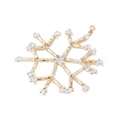 Christmas Seed Beads Beaded Charms&nbsp;PALLOY-MZ00328-02