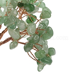 Natural Green Aventurine Chips Tree Decorations&nbsp;DJEW-M012-03B