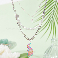 54Pcs 9 Style Ion Plating(IP) 201 Stainless Steel Filigree Pendants&nbsp;STAS-DC0014-74