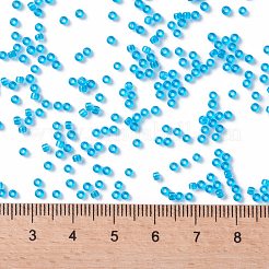 TOHOラウンドシードビーズ  日本製シードビーズ  （3b）透明なダークアクアマリン  11/0  2.2mm  穴：0.8mm  約1110PCS /ボトル  10 G /ボトル&nbsp;SEED-JPTR11-0003B