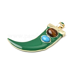 Natural & Synthetic Mixed Gemstone Pendants&nbsp;KK-H267-012G-01