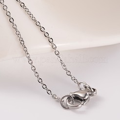 Tarnish Resistant 304 Stainless Steel Cable Chain Necklaces&nbsp;NJEW-JN01526-03