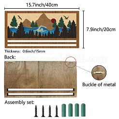 Wooden Medal Holder&nbsp;AJEW-WH20030-005