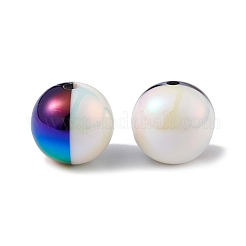 不透明なアクリルビーズ  ABカラー  ラウンド  カラフル  16x15.5mm  穴：2.4mm&nbsp;MACR-K330-27