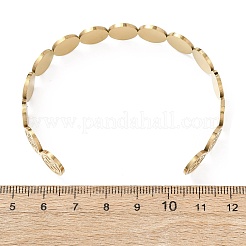 201 Stainless Steel Cuff Bangles for Women&nbsp;BJEW-T024-01C-G