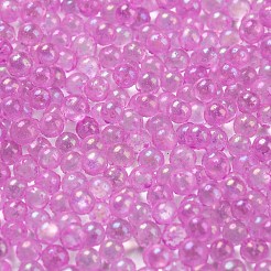 蓄光バブルビーズ  DIYの3 Dネイルアートの装飾ミニガラスビーズ  小さなキャビアネイルビーズ  蘭  2~2.5mm  約2100個/袋&nbsp;SEED-E005-01K