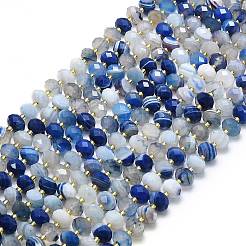 Natural Banded Agate Beads Strands&nbsp;G-P573-A10-01