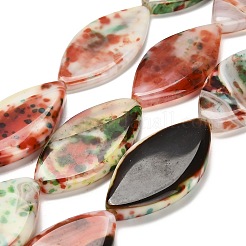 Dyed Natural Fire Crackle Agate Beads Strands&nbsp;G-G203-07