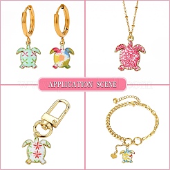 30Pcs 6 Styles Alloy Enamel Pendants&nbsp;ENAM-CJ0004-83