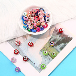 27Pcs 27 Style Acrylic & Resin & Polymer Clay Rhinestone European Beads&nbsp;FPDL-S015-05B