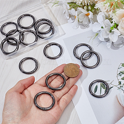 15Pcs Zinc Alloy Spring Gate Rings&nbsp;FIND-BBC0005-01B-B