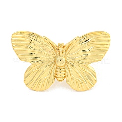Rack Plating Butterfly Brass Finger Rings for Women&nbsp;RJEW-C103-05G