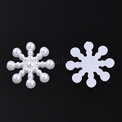ABS Plastic Imitation Pearl Cabochons&nbsp;SACR-T015-09-01