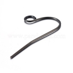 304 Stainless Steel Earring Hooks Ion Plating(IP)&nbsp;STAS-L211-15-B