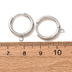 201 Stainless Steel Hoop Earring Findings&nbsp;SA-CBA9743-02P-A