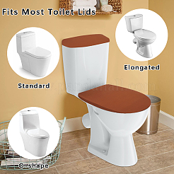 2Pcs 2 Colors Polyester Toilet Lid Dust Cover&nbsp;AJEW-CN0003-20C