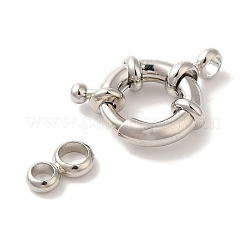 Rack Plating Brass Spring Ring Clasps&nbsp;KK-L220-051B-P