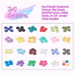 4224Pcs 24 Colors Handmade Polymer Clay Beads&nbsp;CLAY-YW0001-16
