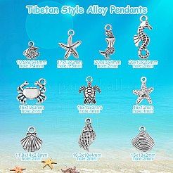 Tibetan Style Alloy Pendants&nbsp;TIBEP-CJ0001-10