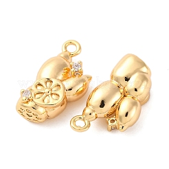 Brass Rhinestone Pendants&nbsp;KK-E793-18G