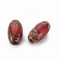 Printed Wood Beads&nbsp;WOOD-R248-M