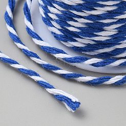 10m ツートンコットンツイストコード  ラウンド  ブルー  1.5mm  約10.94ヤード（10m）/ロール&nbsp;OCOR-TAC0023-13E