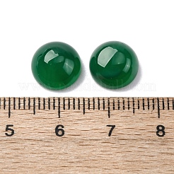 ナチュラルグリーンオニキス瑪瑙キャビネット  染め＆加熱  半円/ドーム  10x5mm&nbsp;G-K348-07A-02