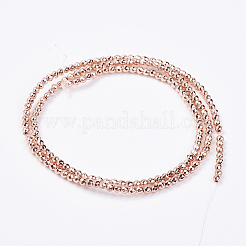Non-magnetic Synthetic Hematite Bead Strands&nbsp;G-P262-27-2mm-RRG