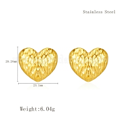 Stylish 304 Stainless Steel Heart Stud Earrings&nbsp;TR6731