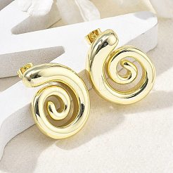 Brass Stud Earrings for Women&nbsp;EJEW-U035-05G