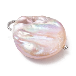 Natural Baroque Pearl Keshi Pearl Pendants&nbsp;PALLOY-JF04629-02