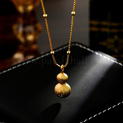 Brass Micro Pave Clear Cubic Zirconia Pendant Necklaces&nbsp;FS-WGDBB98-01