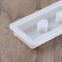 デコレーション DIY 食品グレード シリコン型  レジン型  UVレジン用  エポキシ樹脂工芸品作り  公園のベンチのテーマ  ホワイト  171x33.5x9.5mm&nbsp;SIMO-C019-01E