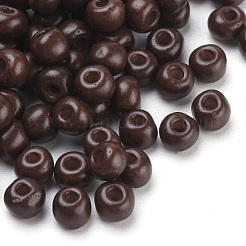 Baking Paint 6/0 Glass Seed Beads&nbsp;SEED-Q025-4mm-M04