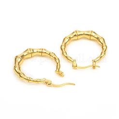 Brass Hoop Earrings&nbsp;EJEW-F250-08-G