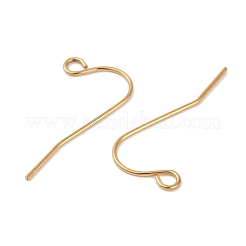 316L Surgical Stainless Steel Earring Hooks Ion Plating(IP)&nbsp;LS-STAS-G229-08G-02